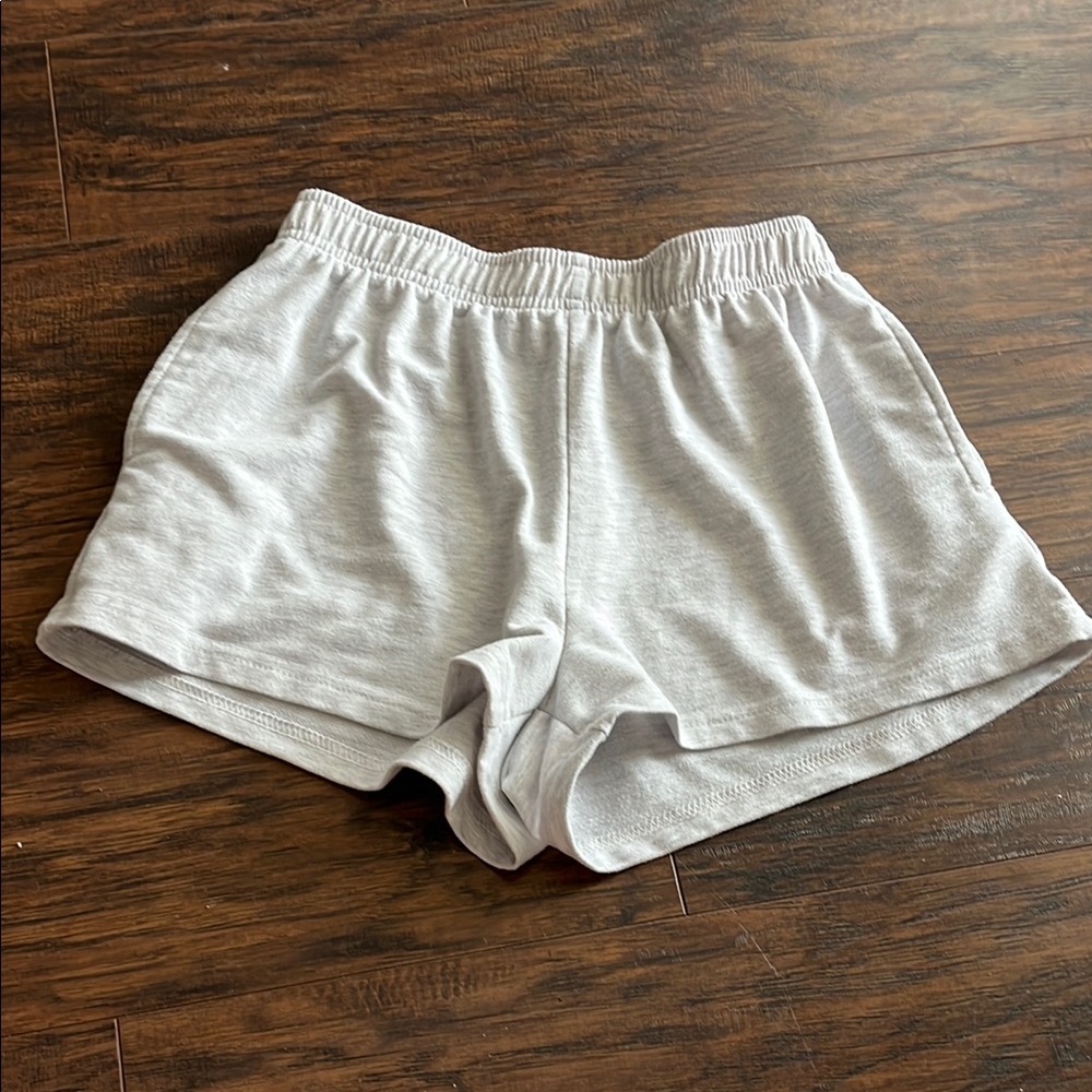 Light Gray Casual Shorts